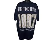 Terry Hanratty signed Notre Dame Fighting Irish Greats Navy Custom Jersey 1887 with 16 signatures