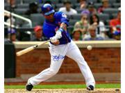Juan Lagares signed New York Mets 16x20 Photo 12 batting horizontal