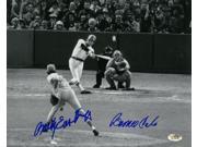 Rawly Eastwick signed Cincinnati Reds 8x10 Photo 1975 World Series Game 6 Homerun w Berine Carbo