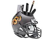 Oklahoma State Cowboys Gray NCAA Football Schutt Mini Helmet Desk Caddy