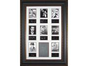 Paul Muni unsigned Hollywood Gangsters 25x38 Engraved Signature Series Leather Framed w 8 actors movie entertainment