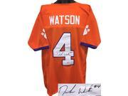 Deshaun Watson signed Orange Custom Stitched Football Jersey 4 w Purple Trim XL Beckett Hologram