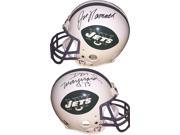 Joe Namath signed New York Jets Full Size Proline TB Helmet w Don Maynard