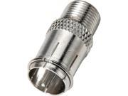 Steren 200 103 25 Steren nickel plated f connector quick disconnect adapter 25 pack