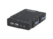MANHATTAN 151269 Manhattan 151269 compact kvm switch with usb with cables audio support 4 port