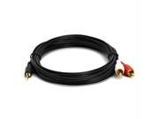 Comprehensive Standard Series 3.5mm Stereo Mini Plug to 2 RCA Plugs Audio Cable 10ft
