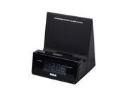 RCA RCD215 Charging Stand Alarm Clock Black