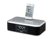 iHome Silver Dual Alarm with FM iPod ID95SZ