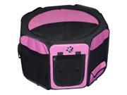 Travel Lite Soft Sided Pet Pen Small Pink