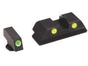 AmeriGlo Classic Series 3 Dot Sights for Glock 17 19 22 23 24 26 27 33 34 35 37 38 39 Green Front Yellow Rear Front a