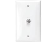 LEVITON 80781 W F Connector Wall Plate White