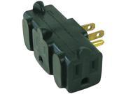 AXIS 45092 3 Outlet Heavy Duty Grounding Adapter Green