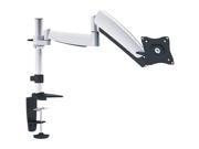 Ergotech Single 320 Series Articulating Lcd Monitor Arm 14 Pole Silver Desk Clamp Grommet