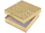 Jewelry Boxes 3.5 X3.5 X.875 6 Pkg Gold
