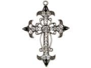 Jewelry Basics Metal Accent 1 Pkg Silver Clear Cross