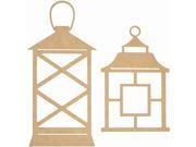 Kaisercraft SB2302 Beyond The Page MDF Lanterns 2 Pkg 7 in. x 11 in. x .25 in. 7 in. x 15 in. x .25 in.