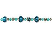 Jewelry Basics Glass Bead Mix 31 Pkg Teal Large Hole