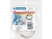 Remembrance Memory Wire Bracelet .62mm .25oz Bright 18 Coils