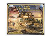 Jigsaw Puzzle Terry Redlin 1000 Pieces 24 X30 Harvest Moon Ball