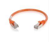 C2G Cables Cat6 Snagless Shielded Network Patch Cable Orange 00985