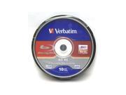 Verbatim BD RE 43694 25GB 2X Branded 10PK Spindle Box TAA
