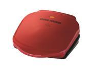 George Foreman 2 Serving Classic Plate Grill 36 Sq. inch. Cooking Area Red