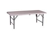 Stansport Camp Table with Adjustable Legs Rectangle Top Folding Base 4 Legs 48 Table Top Length x 24 Table Top Width 29 Height High density Polye
