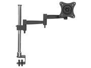 Manhattan Mounting Arm for Flat Panel Display 13 to 27 Screen Support 33 lb Load Capacity Steel Aluminum Black