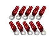 Orion Cobalt series 4 gauge ring terminals 10 pcs. 5 16 Hole Red RT4RORION