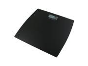 AWS 330LPW Low Profile Bathroom Scale 330 lb 150 kg Maximum Weight Capacity Glass Plastic Black