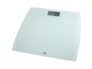 AWS 330LPW Low Profile Bathroom Scale 330 lb 150 kg Maximum Weight Capacity Glass White