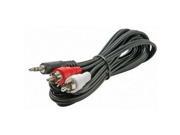 12ft Stereo Y Adapter Black