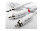 Accell Cable L097B 007J 7ft iPod 3.5mm LR Audio RCA Retail