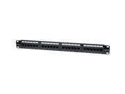 Intellinet Cat5e UTP 24 Port Patch Panel 1U Compatible with both 110 and Krone punch down tools