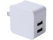 IWERKZ 44562 3.4 Amp Dual Port USB Wall Charger White