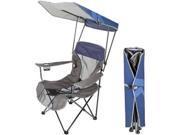 SwimWays Premium Canopy Chair Navy Powder Coated Steel Frame Navy Fabric