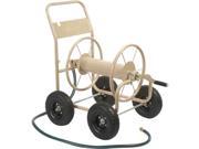 Liberty Garden 870 Four Wheel Industrial Hose Cart 4 Casters 8 Caster Size Steel Frame Tan