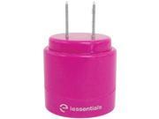 IESSENTIALS IE ACP2U PK 2.1 Amp Dual USB Home Charger Pink