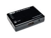Tripp Lite 3 Port HDMI Mini Switch for Video and Audio 4K x 2K UHD 24 30 Hz 3840 × 2160 4K 3 x 1 1 x HDMI Out
