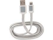Acoustic Research ARH750WG Apple Lightning 3 ft Power and Sync Cable White Gray Lightning USB for Smartphone 3 ft 1 x Lightning Male Proprietary Conne