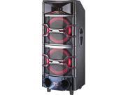 QFX SBX 921200 Dual DJ Mixer Speaker w Disco Lights