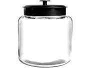 1.5 gallon Montana Jar with Black Metal Cover. Clear 88904