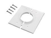Midlite Corporation 2GSWH GR2 Double Gang Splitport TM Wall Plate with Grommet
