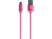 IESSENTIALS IE BC10MICRO PK Braided Micro USB Charge Sync Cable 10ft Pink