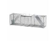 3A 42X11 Animal Cage Trap WOODSTREAM Animal Traps 1050 Steel Gray 036348010500