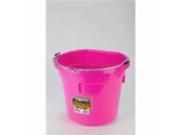 Miller Mfg 20 Qt. Flatback Bucket Hot Pink