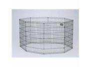 Midwest Container 8 Panel Exercise Pen Black 24X36 Inch 554 36