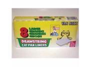 Van Ness Plastic Molding Pure Ness Drawstring Cat Pan Liners 9X15 8 Count DL2