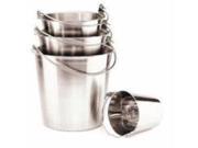 Ethical Pet Stainless Steel Pail With Handle Stainless Steel 9 Quart 6443