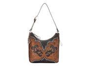 American West Zip top shoulder bag with adjustable shoulder strap